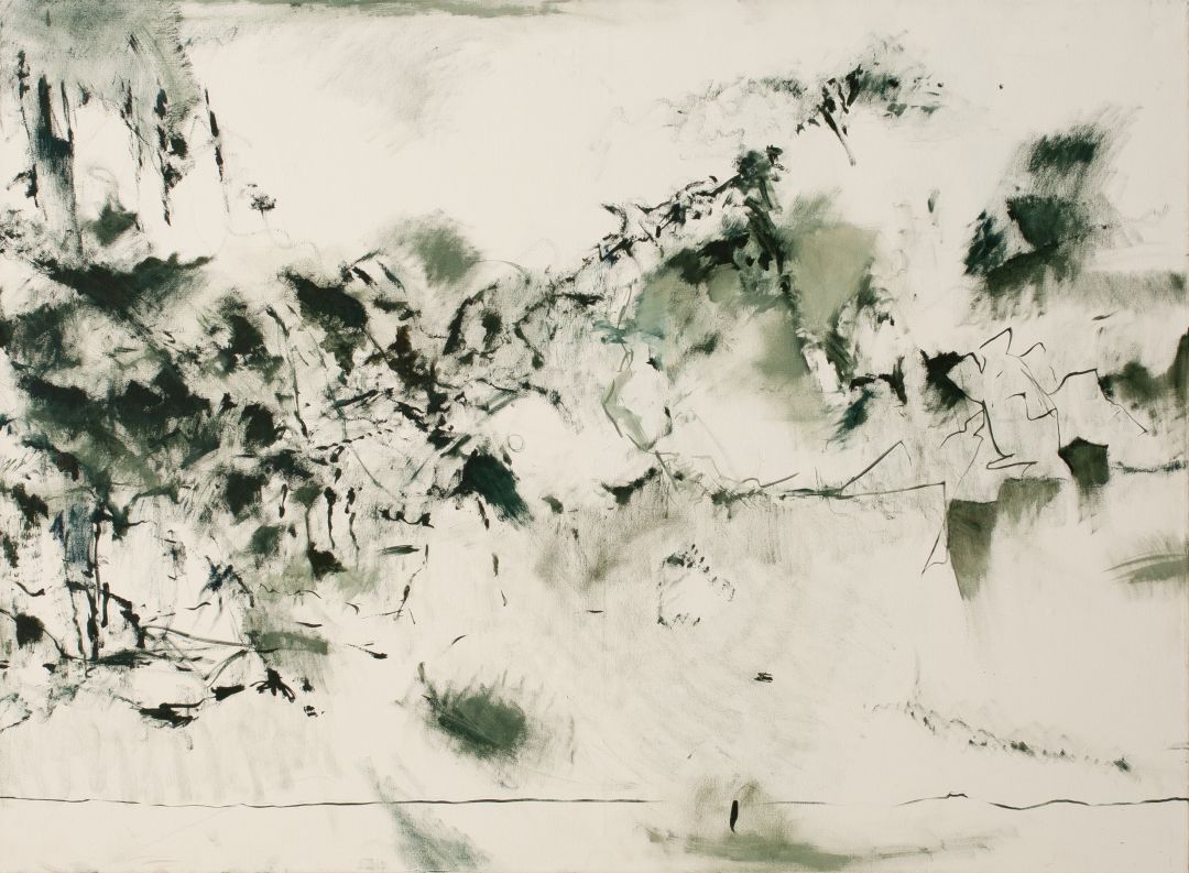 Markus Tepe - Abstrakte Landschaft, 2010, Öl auf Leinwand, 110 x 150 cm