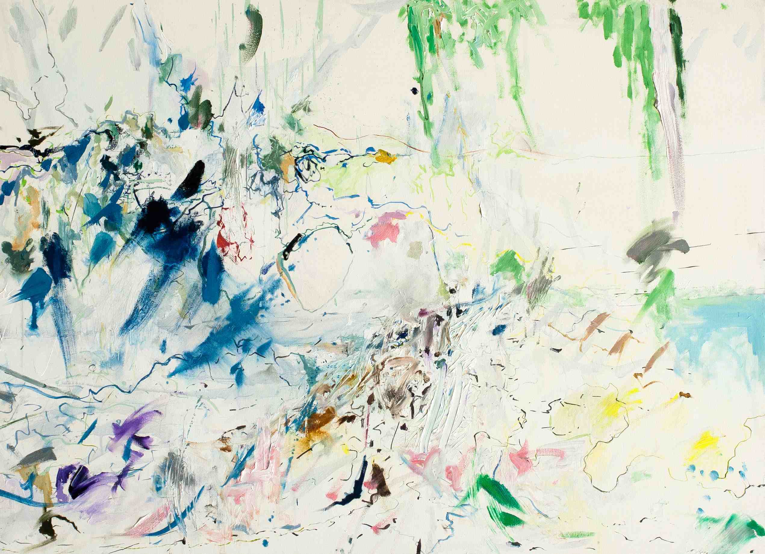 Markus Tepe - Abstrakte Landschaft, 2011, Öl auf Leinwand, 80 x 110 cm