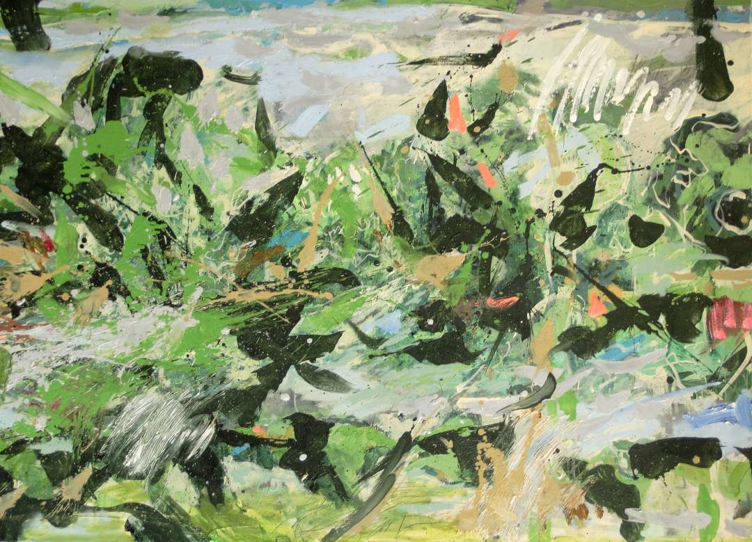 Markus Tepe - Südliche Landschaft, 2010, Acryl auf Leinwand, 80 x 110cm